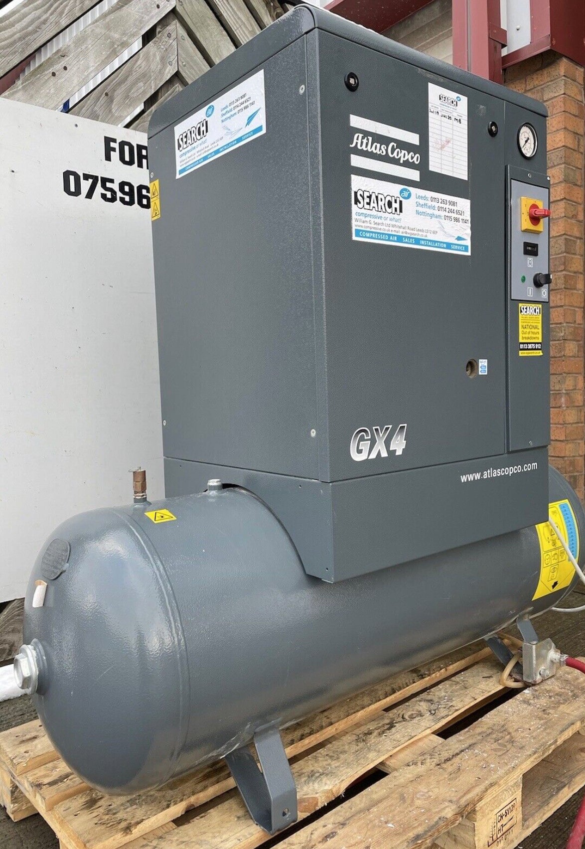 ATLAS COPCO GX4 Rotary Screw Compressor - 200 Litre