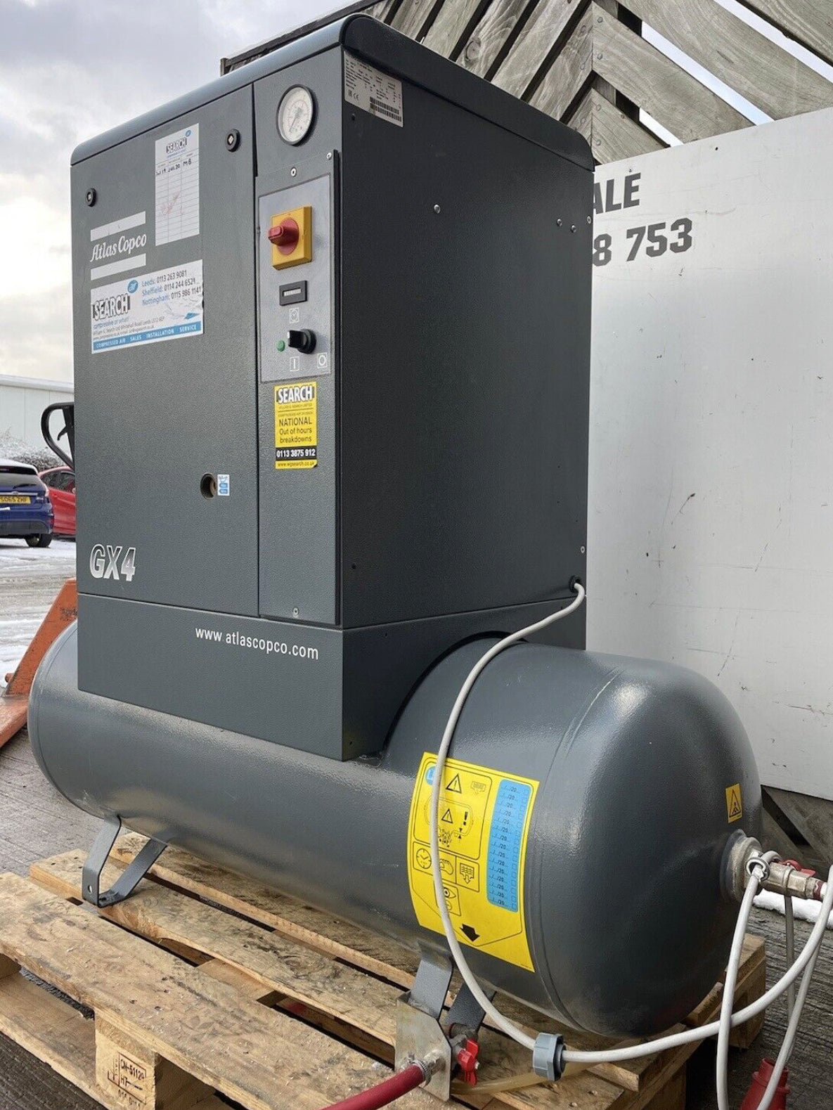 ATLAS COPCO GX4 Rotary Screw Compressor - 200 Litre