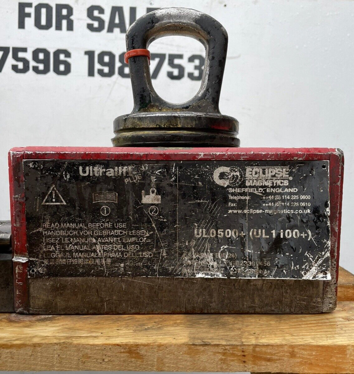 ECLIPSE ULO- 500Kg Steel Magnetic Lifter Heavy Duty Crane Hoist Lifting Magnet