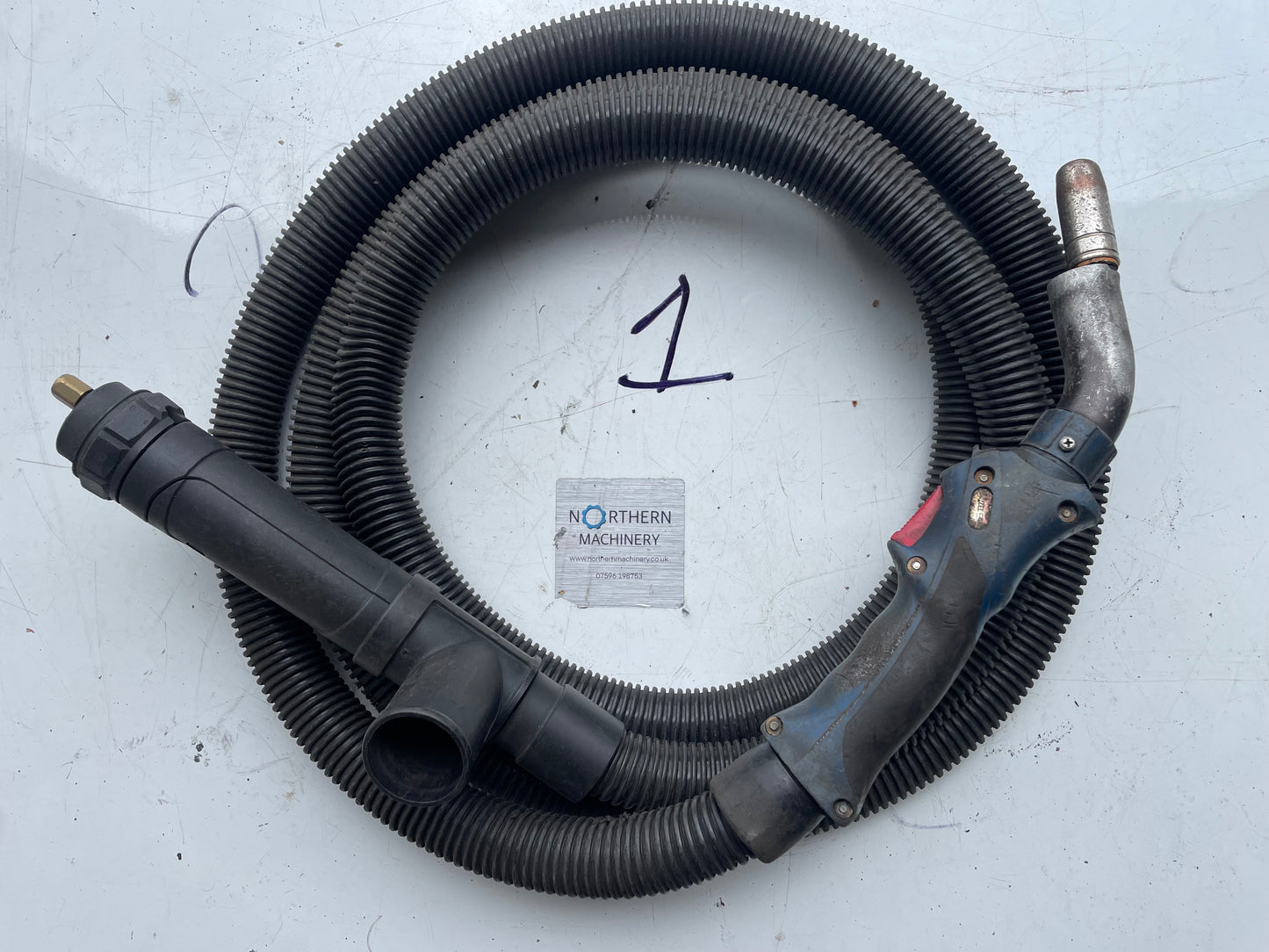 BINZEL Mig Welding Torch With On Torch Fume Extraction Mb25 - Euro Fitting