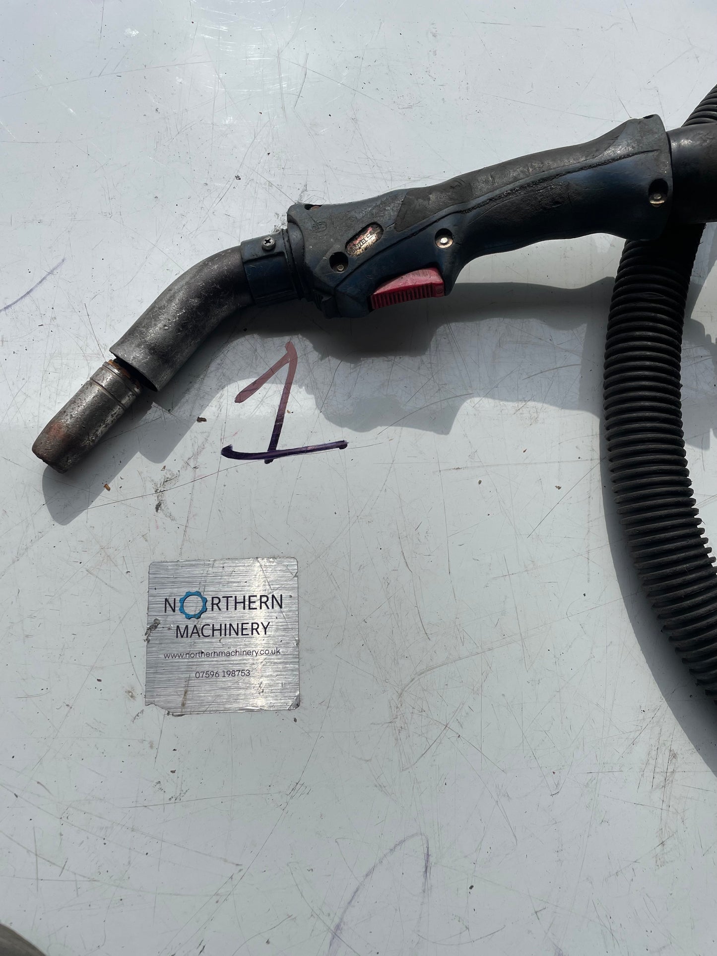 BINZEL Mig Welding Torch With On Torch Fume Extraction Mb25 - Euro Fitting
