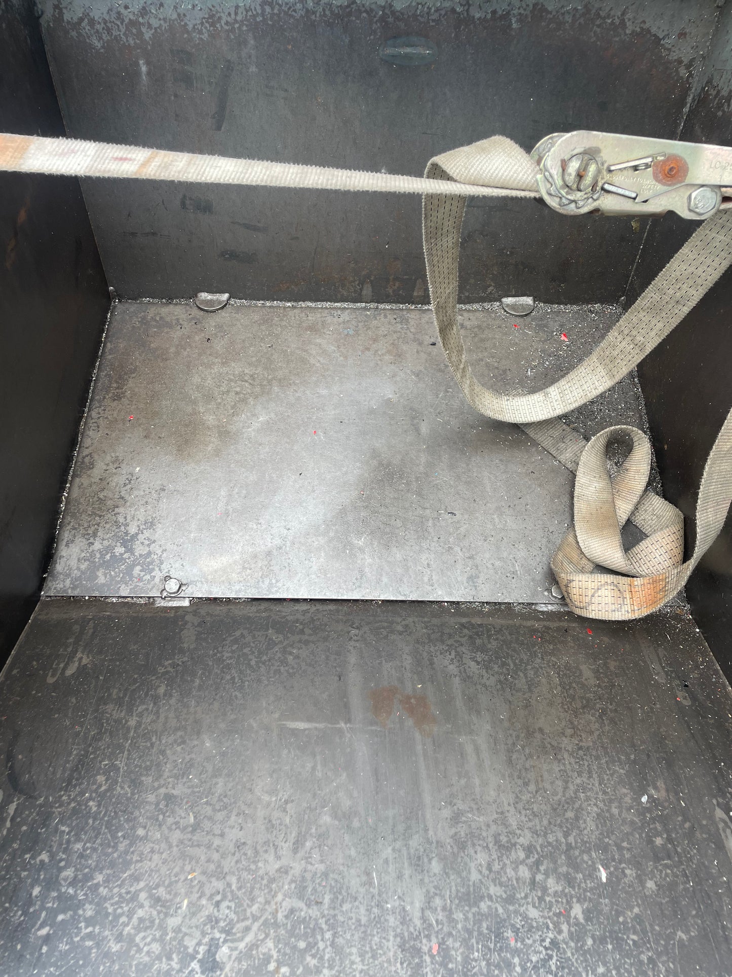 Tipping Swarf Bin for CNC lathe or Machining Centre - Forklift Tipping Skip