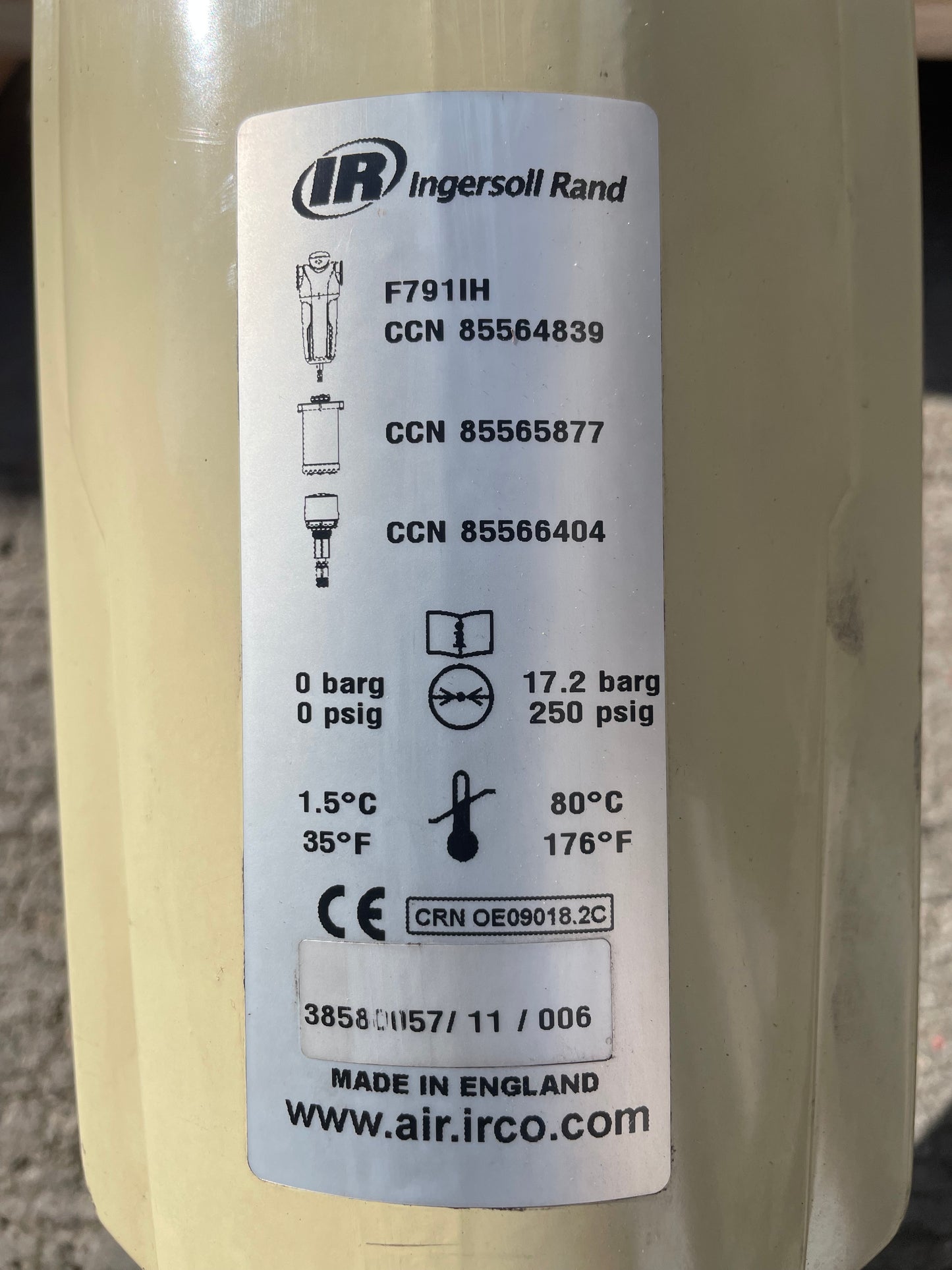 Ingersoll Rand Refridgerant Compressed Air Dryer DA130IN-A (2022) 700cfm