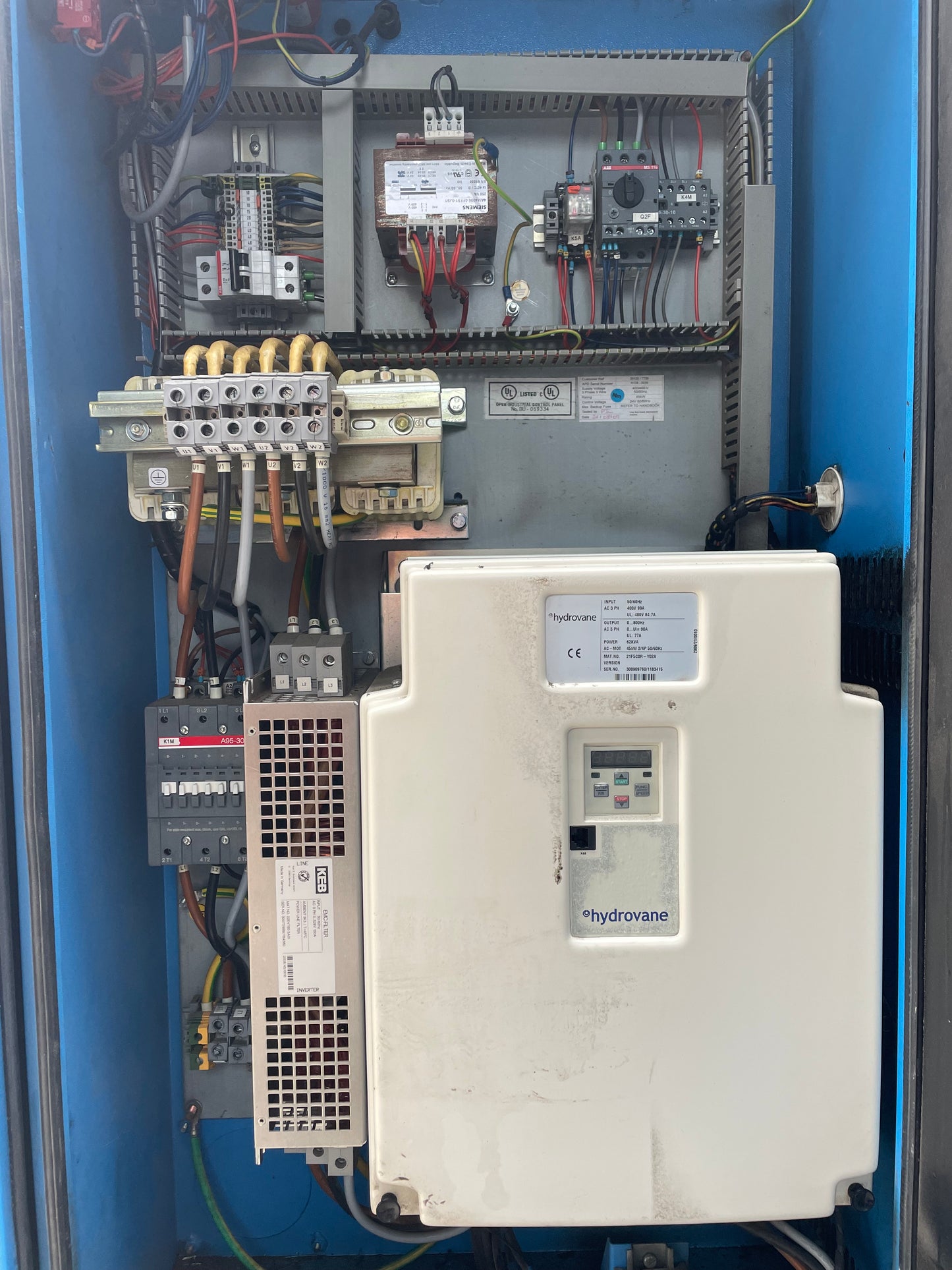 Hydrovane HV45RS 45KW 267cfm Air Compressor-SERVICE HISTORY- Grit Blasting