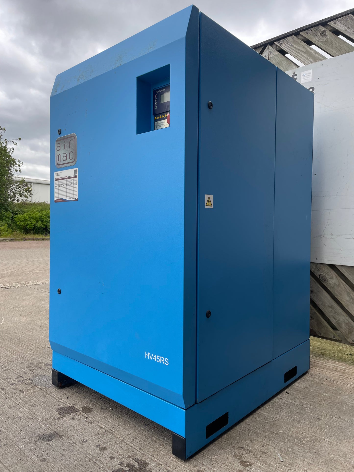 Hydrovane HV45RS 45KW 267cfm Air Compressor-SERVICE HISTORY- Grit Blasting
