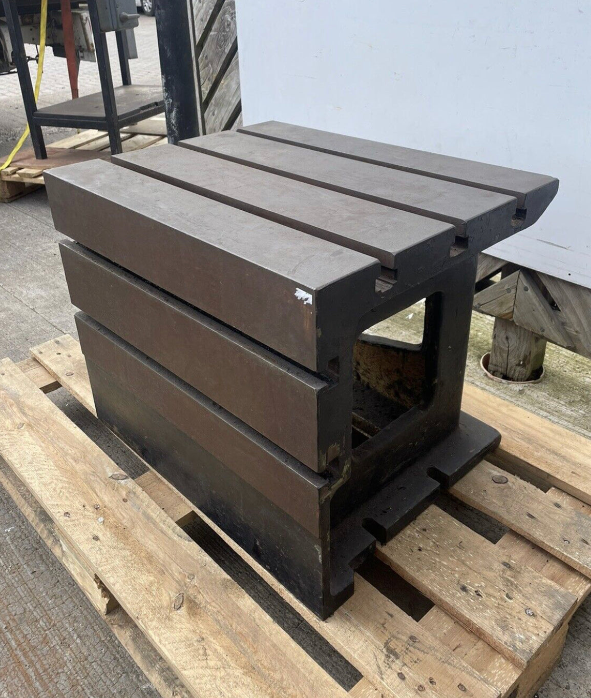 Cast Iron T Slotted Machine Cube Milling Table 50cmx62x50cm - Radial A ...
