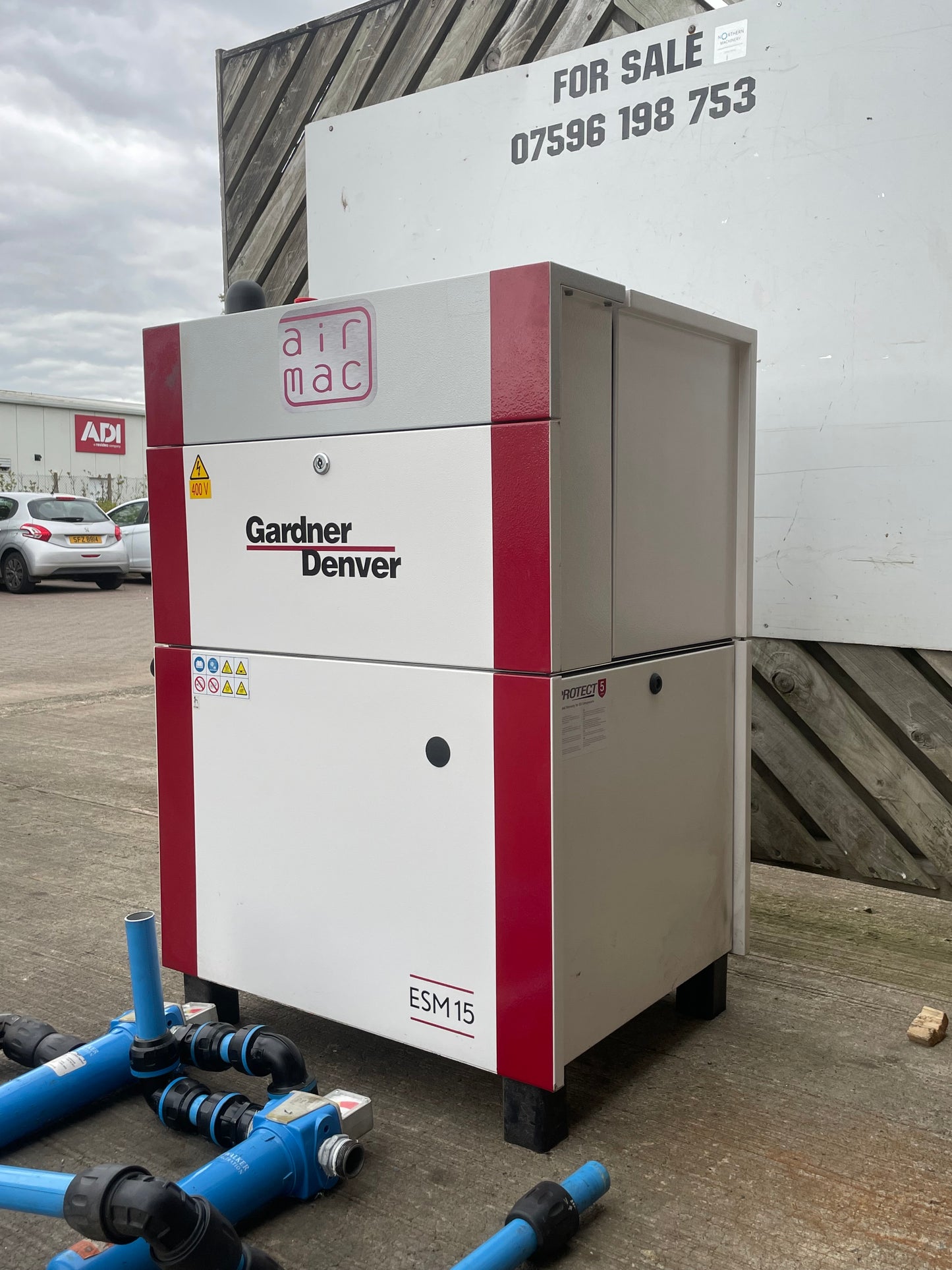Gardner Denver ESM 15 Air Compressor  6455 Load Hours 15KW -