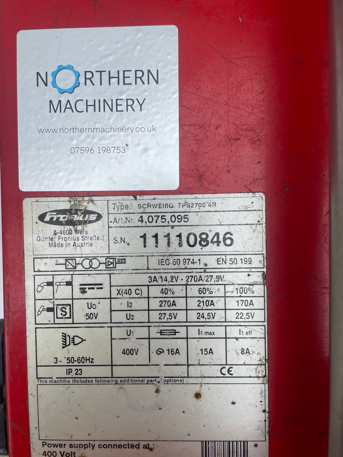 FRONIUS TRANS SYNERGIC 2700 PULSE MIG WELDER Tig & Stick Functions 415V- VIDEO !