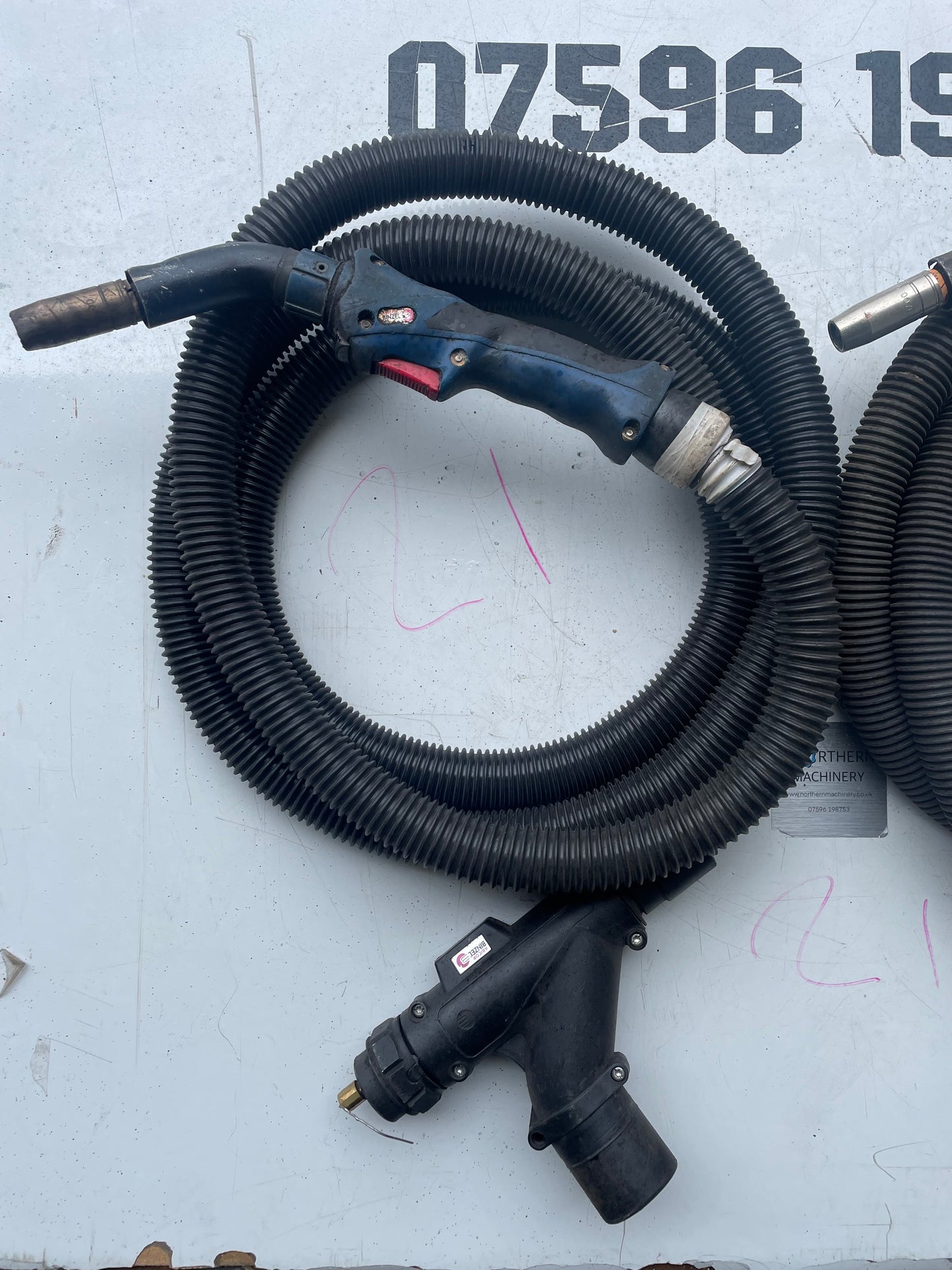 Benzell Extraction Euro Fitting Torch Mig  X 2 Lot (21)