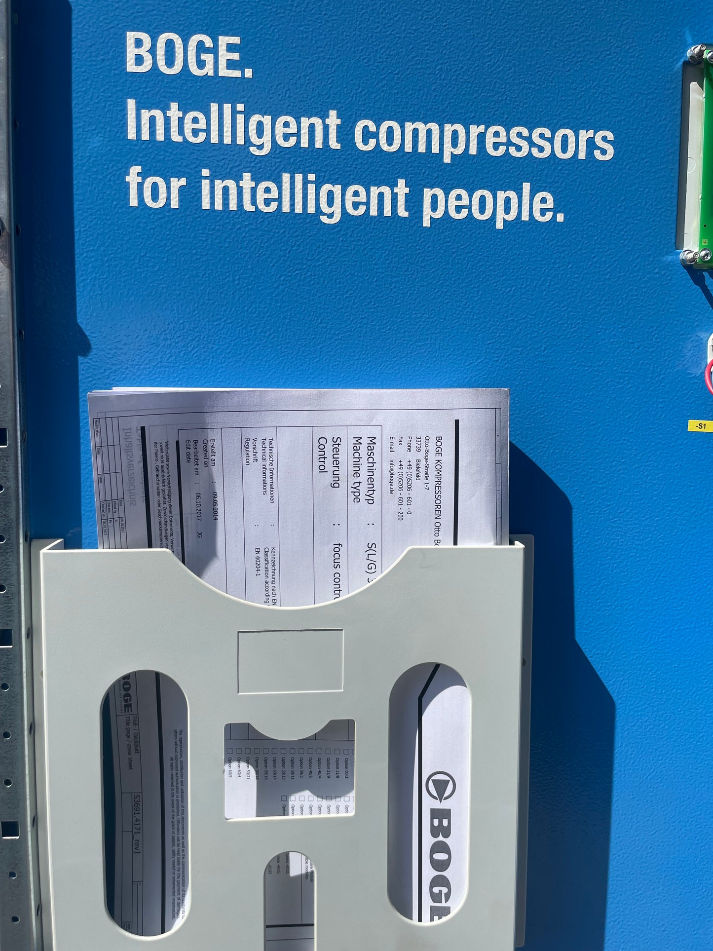 BOGE S 40 -3 SCREW COMPRESSOR 5825 HOURS - 8 BAR - 188CFM - GRIT BLASTING