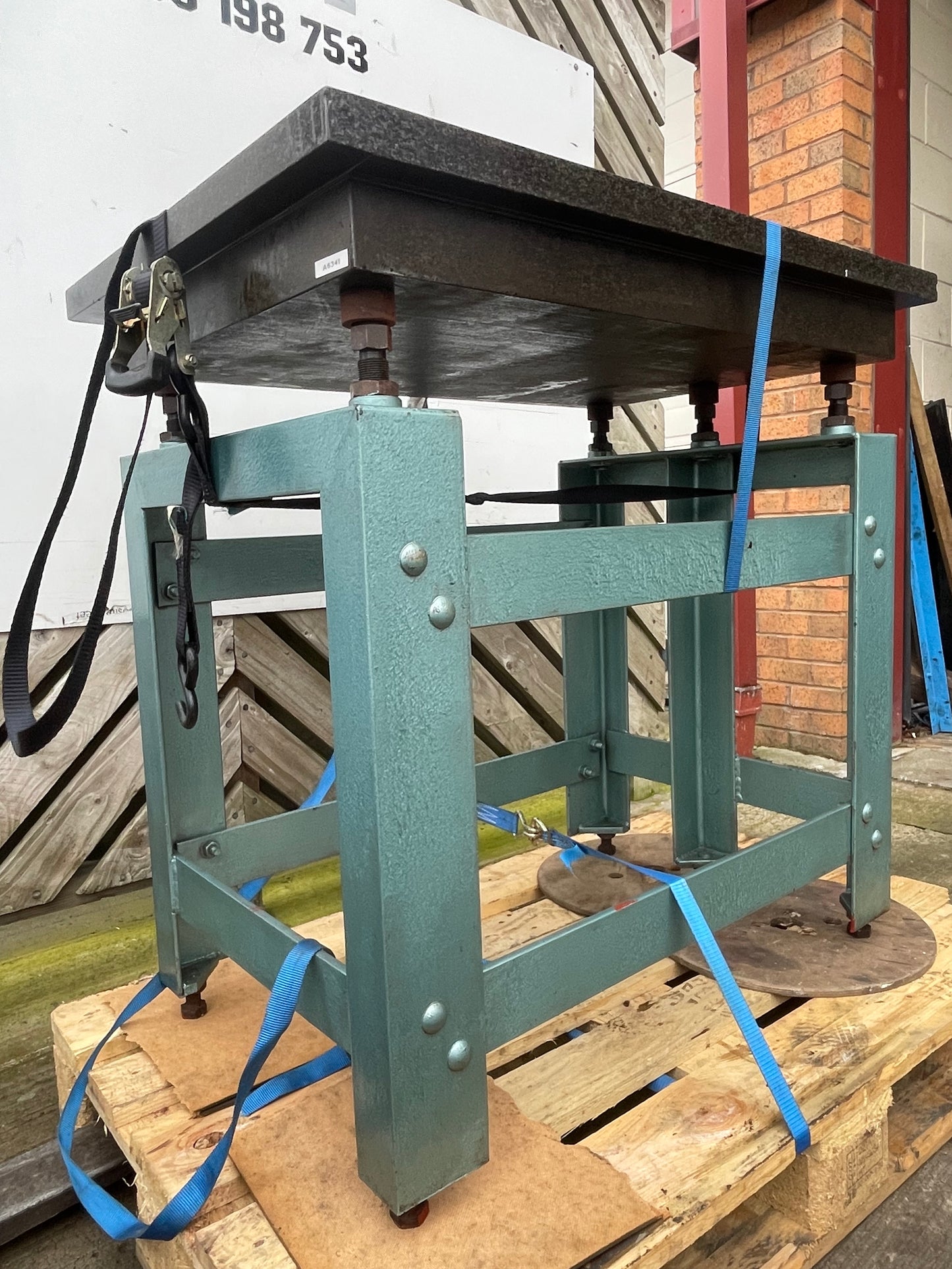 Granite Surface Table mounted on adjustable stand - Engineers surface plate