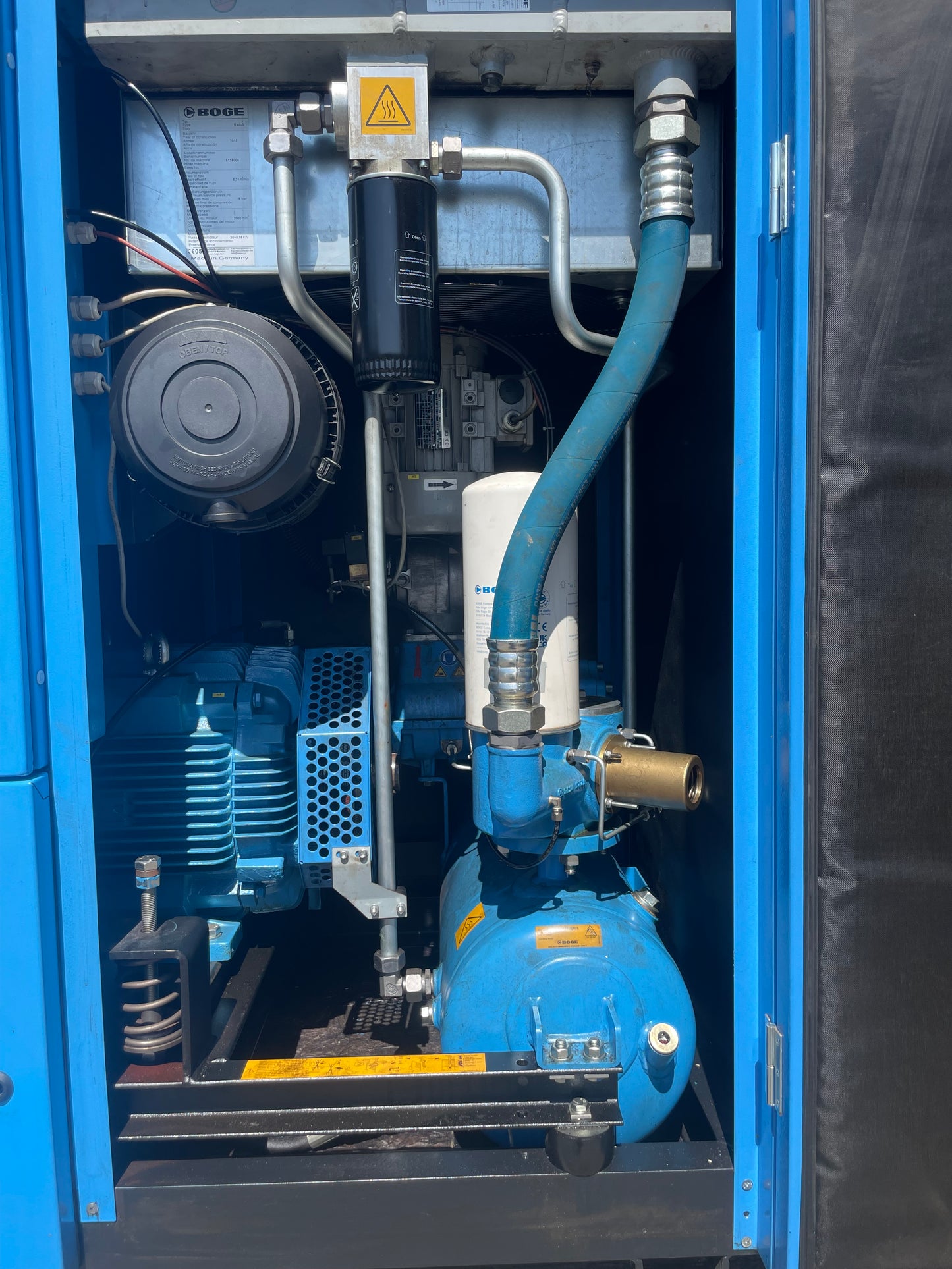 BOGE S 40 -3 SCREW COMPRESSOR 5825 HOURS - 8 BAR - 188CFM - GRIT BLASTING