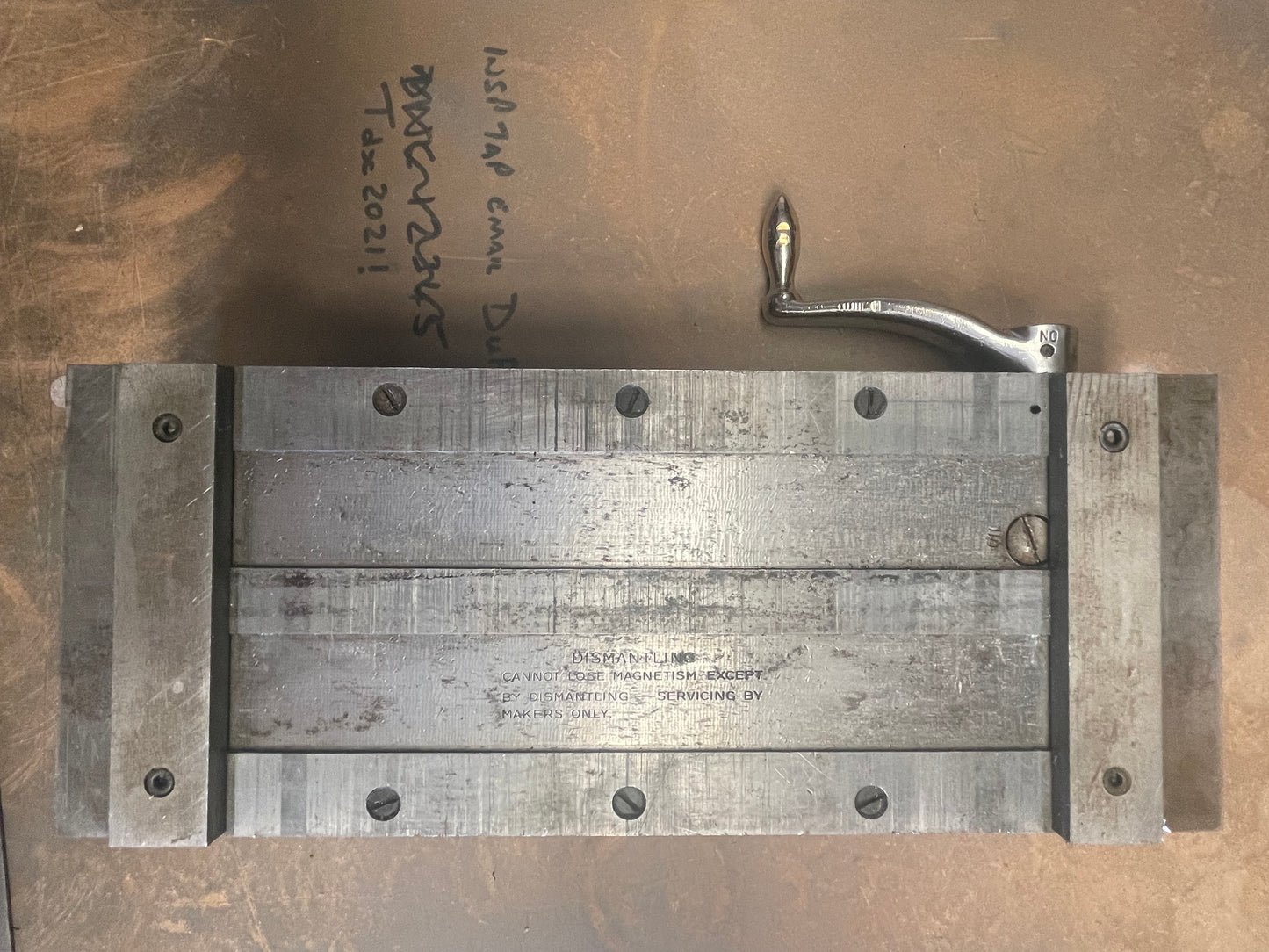 OLD SCHOOL QUALITY ENGINEERING MAGNETIC CHUCK TABLE POS ECLIPSE ?