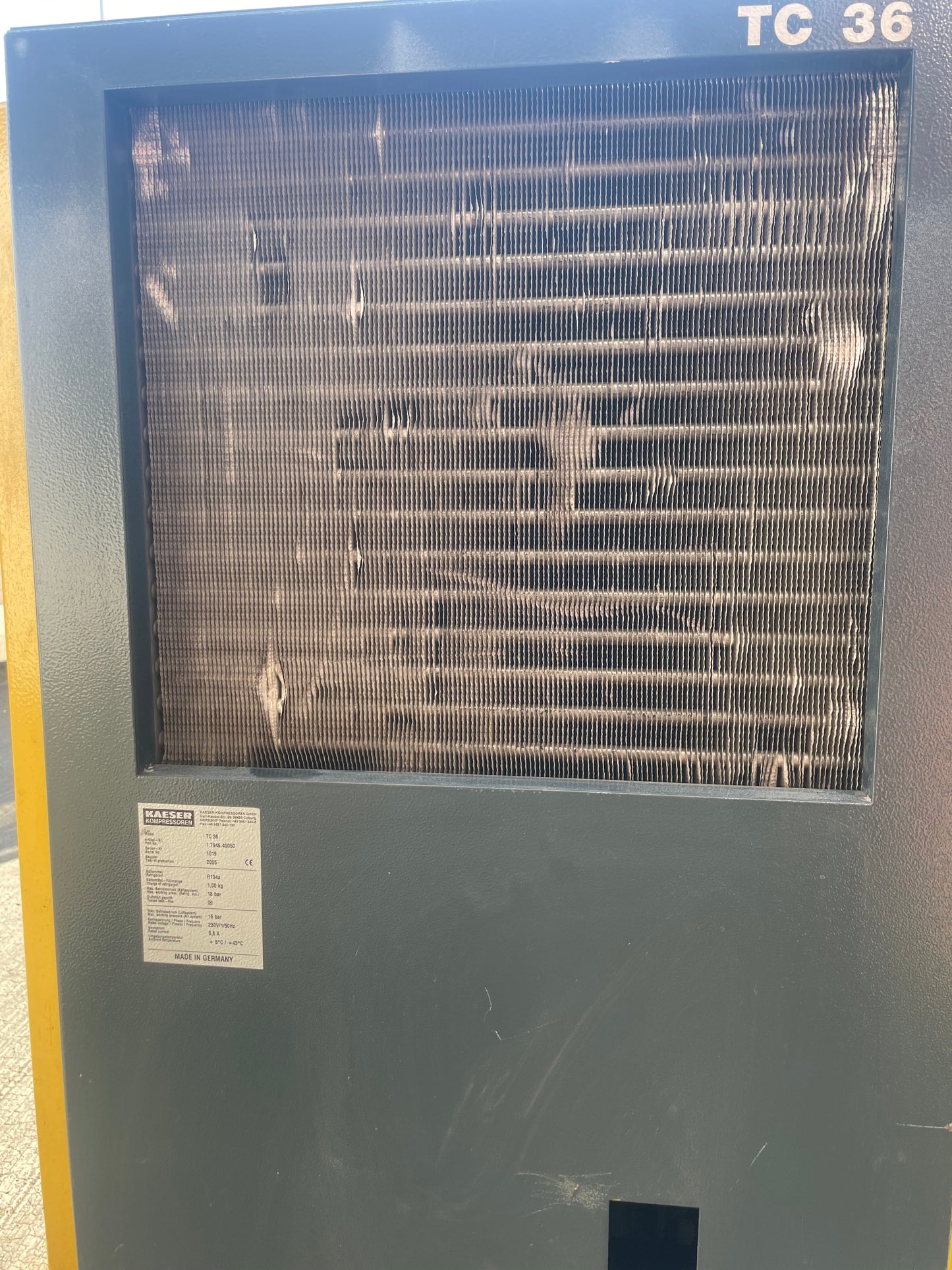 HPC TC 36 Compressed Air Refrigerated Dryer 240 Volt - 138CFM for Compress