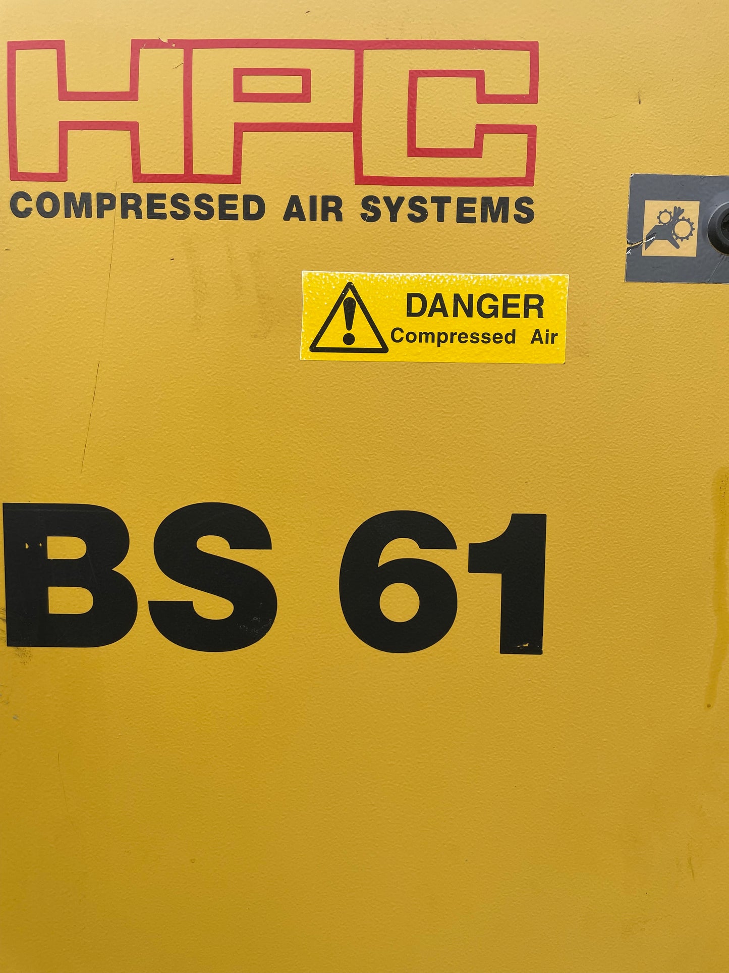 HPC Kaeser BS 61 Screw Compressor - 37 KW - 230 CFM & HPC TD 61 Air Drier -