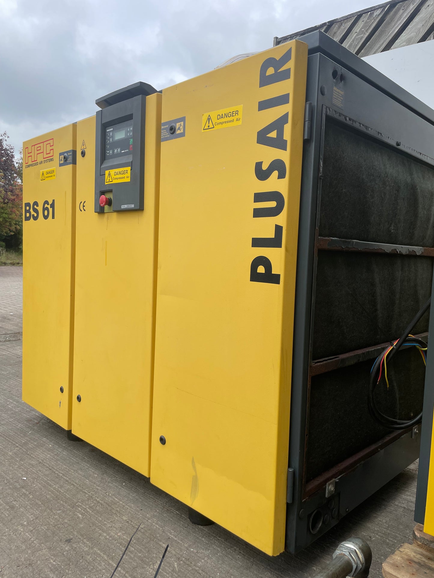 HPC Kaeser BS 61 Screw Compressor - 37 KW - 230 CFM & HPC TD 61 Air Drier -