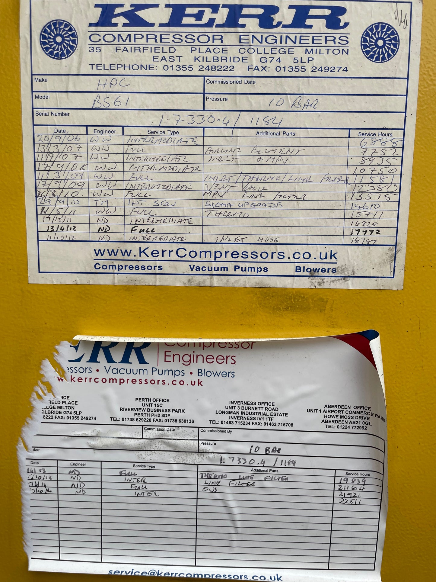 HPC Kaeser BS 61 Screw Compressor - 37 KW - 230 CFM & HPC TD 61 Air Drier -