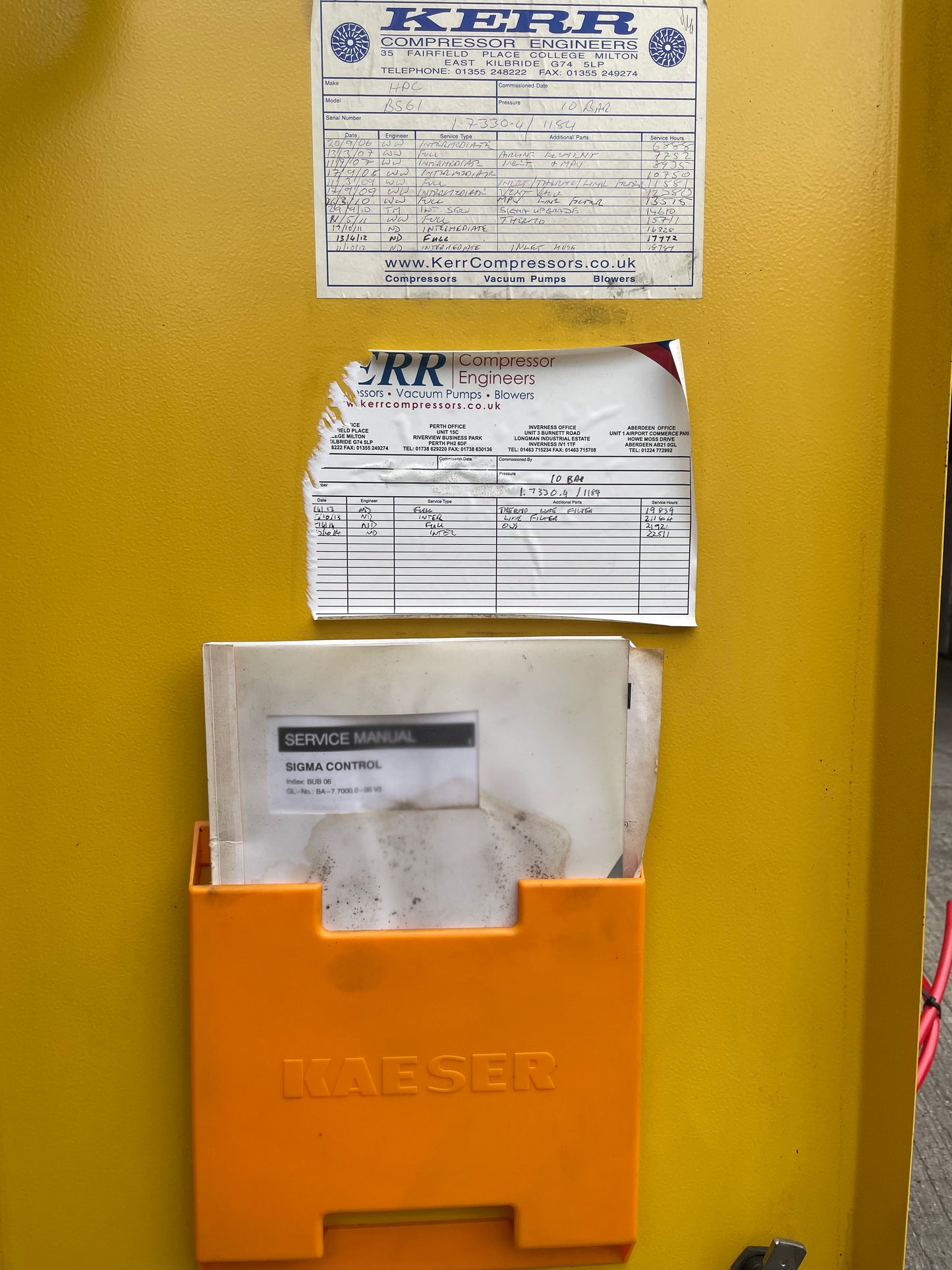 HPC Kaeser BS 61 Screw Compressor - 37 KW - 230 CFM & HPC TD 61 Air Drier -