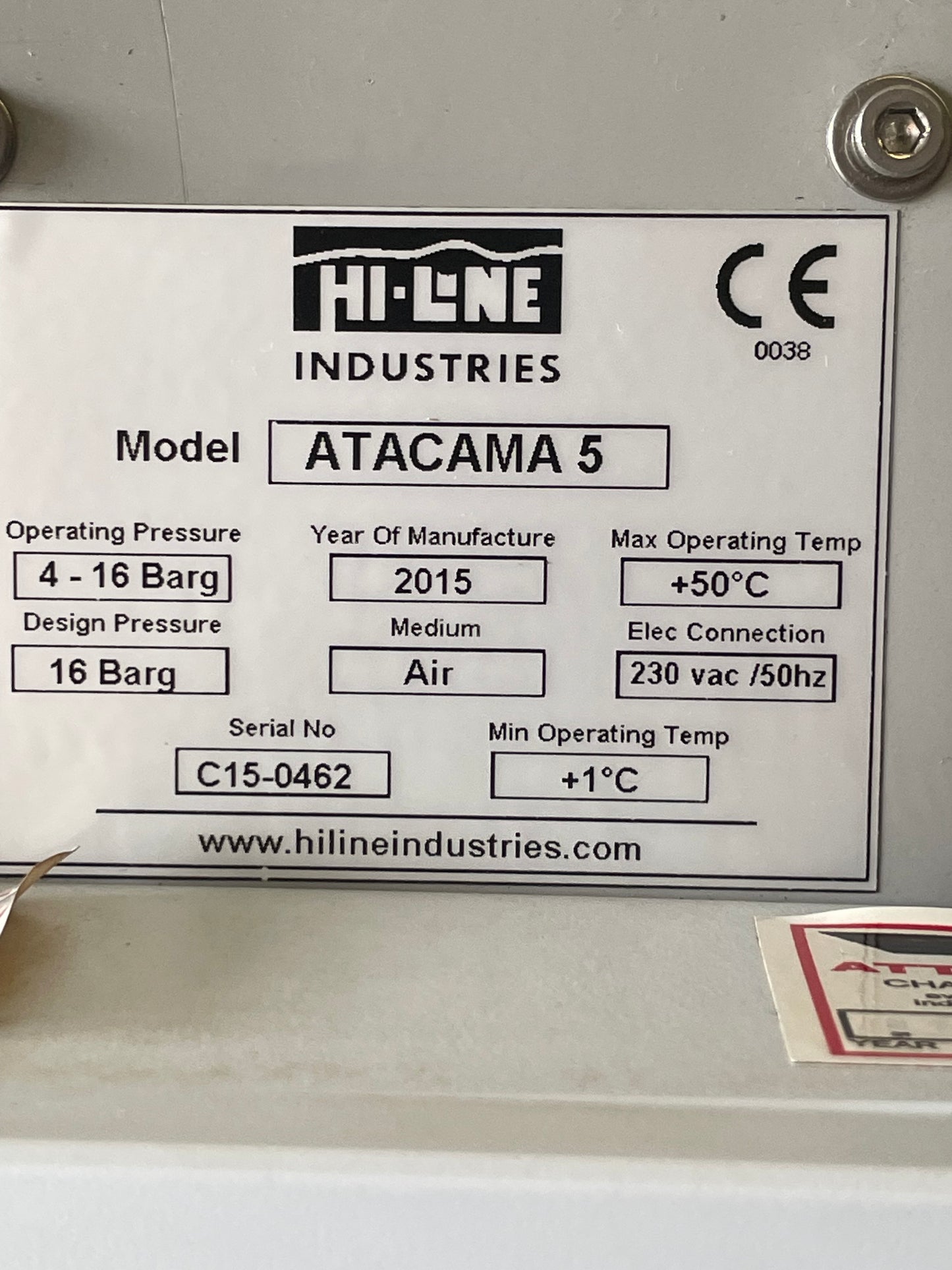 HI-LINE Atacama 5 - 5 cfm Desiccant, Adsorption Air Dryer