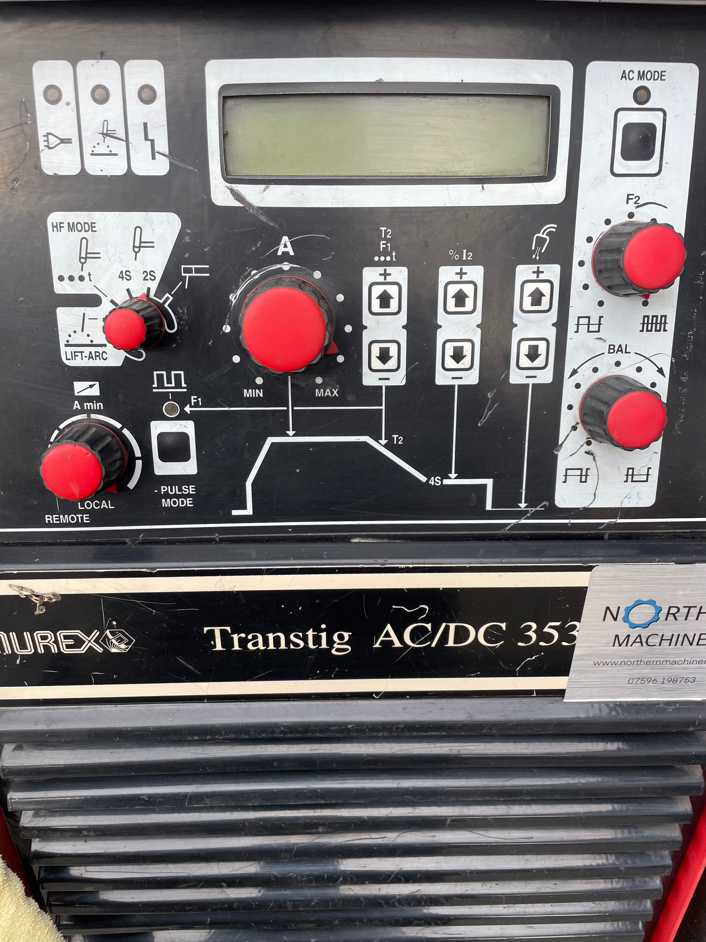 Murex Transtig 353i Tig welder Ac/Dc Water cooled Tig Torch
