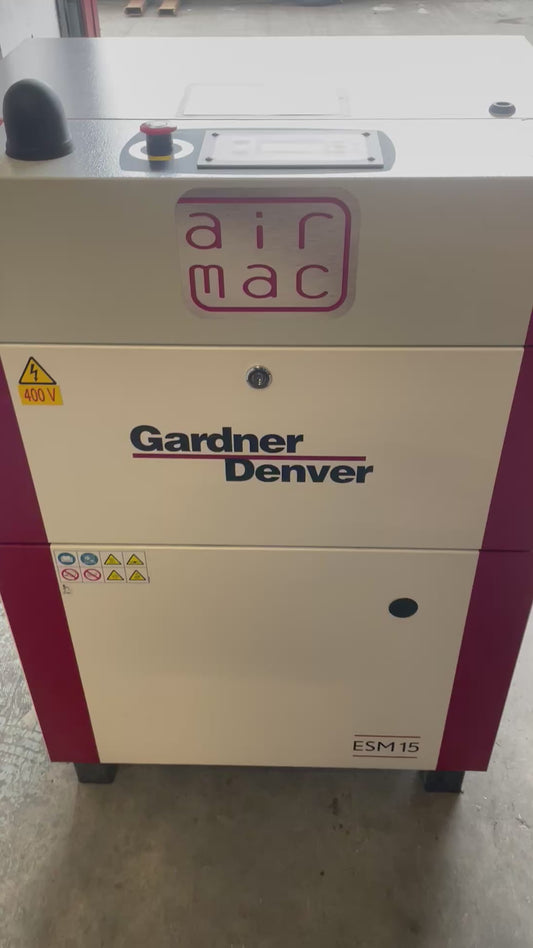 Gardner Denver ESM 15 Air Compressor  6455 Load Hours 15KW -